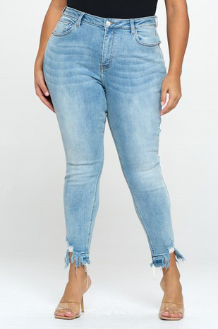 In Destress Mid Rise Skinny Jeans